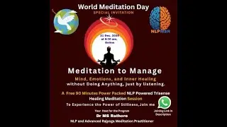 Part 1:  How to Resonate in High Achiever Frequency with Peace of Mind On this World Meditation day
