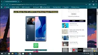 Lava Blaze Duo 5G LXX515 Dead Boot Repair Firmware #deadbootfix #testedfirmware