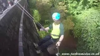 BLC Outdoor Sports Students Abseiling at Millers Dale