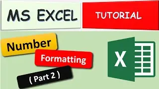 Number Formatting in Excel (Part 2) - Microsoft Excel - Beginners to Advance Tutorial - In Hindi