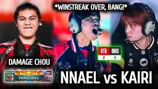 WOW 13-0 NO MORE! NNAEL vs KAIRI! EMANN DAMAGE CHOU! BTR SWEEPS & SNAPS ONIC ID 12X WINSTREAK