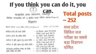 M.P. Civil judge -2019(phase - 2)/mpcj exam 2020