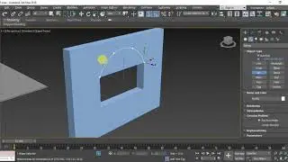 Lecture 08 - 3Ds Max بناء نافذة او باب على شكل عقد نصف دائرى