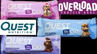 Quest Overload Protein Bars: Sundae Funday, Cookie Commotion & Chocolate Explosion Review