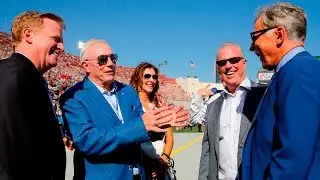 Stephen Jones' emotional response to his father Jerry Jones being named an NFL Hall of Fame finalist