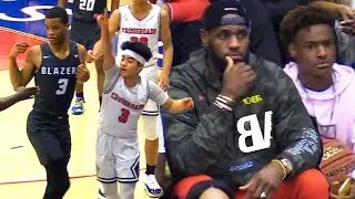 Sierra Canyon VS Crossroads With BRONNY & LEBRON WATCHING! Yuuki VS #1 TEAM IN CALIFORNIA!