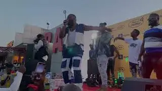 Kpanto and Badman H performance live on Lonestar cell momo market concert at Twisters