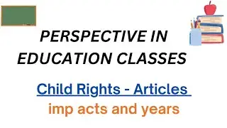 Child Rights #articles // CRC #important acts #years