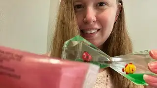 ASMR curling your hair with random things