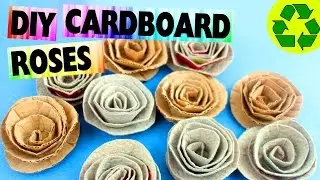 🎒🏫 Поделки к школе: Картонные розы для украшения комнаты &mdash; simplekidscrafts