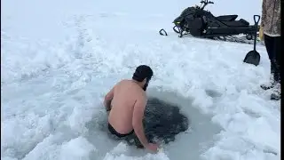 Ice fishing, Cascade, Idaho! Always a great time!