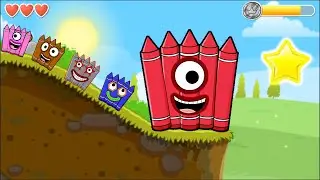 Red Ball 4 vs Crayon Ball All Level Mixup Part 18