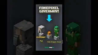 Holy dragon Armor and elephant pet giveaway in #fakepixelskyblock #fakepixel #minecraft #mineclub