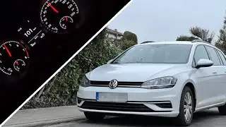 VW Golf 7 Variant | 0-100 km/h | 1.0 l | 110 PS Benzin | acceleration | MT