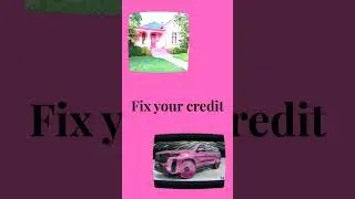 get nice things without putting down alot of money? fix your credit.