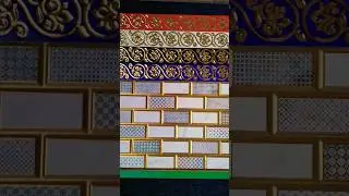 golden border design #border #tiles #tilesdesign #golden #bathroom #bathroomdesign #shorts