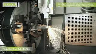 Tube7524 Tube Fiber Laser Cutting Machine With Auto-Loading System