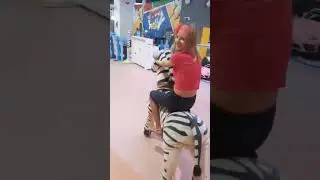 riding a zebra! #zebra #riding #fun