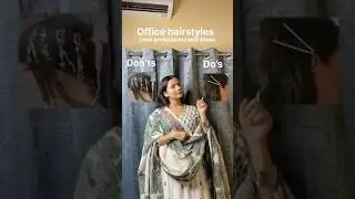 Office hairstyles #indianfashion #fashion #officewear #officelook #officeinspo #meesho #hairstyles