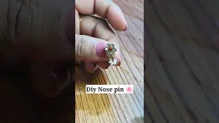 Diy nose pin #Shorts#youtubeshorts#shortsvideo#diynosepin