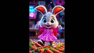 🐰💃 Binky the Dancing Bunny! | Cutest Moves Ever 🎶✨ #cartoon #kidsvideo #viral #cuteanimals #aishorts