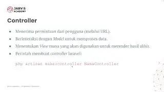 Laravel MVC - Pertemuan 7 Jarvis Academy #5