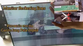 YGT 24 curve monitor Repair garbage fleckering lines