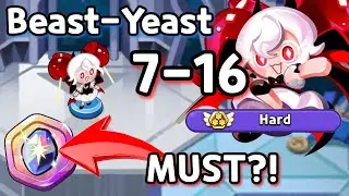 Beast-Yeast 7-16 HARD Mode Guide! | Maelstrom of Confusion Tutorial | Cookie Run: Kingdom