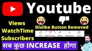 Dislike button removed | youtube removing dislike button | youtube update | _Dislike_