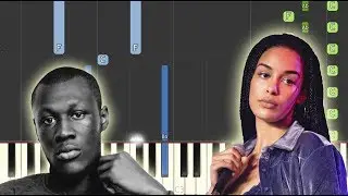 Let Me Down (Jorja Smith ft. Stormzy) Piano Part / Tutorial - Synthesia