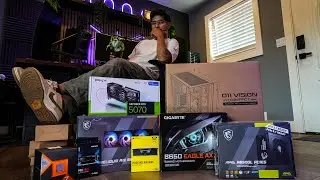 Building My Cousin His First PC | AMD Ryzen 7 7800X3D & PNY RTX 5070