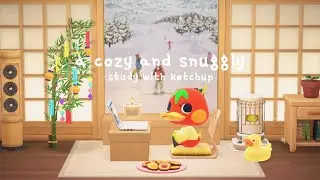 a toasty little afternoon of studying 🐤🧣 gentle lofi music + keyboard 포근한 로파이와 키보드 소리 | acnh 모동숲 あつ森