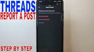✅  How To Report A Post On Threads 🔴