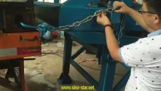 5 Sino Star dock leveler DCQ8 onsite operation--hook the safety precaution chain