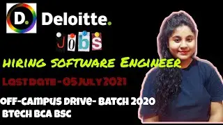 Deloitte off campus 2020 | jobs for freshers | Deloitte recruitment #jobs #deloitte #freshers