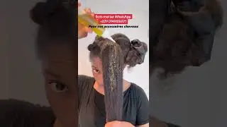 ici pour longs cheveux et touffu 🔥 #Afro #hair #long #cheveux