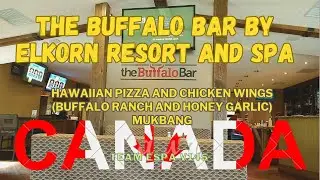 THE BUFFALO BAR BY ELKHORN RESORT | Pizza & Wings Mukbang | TEAM ESPA V145