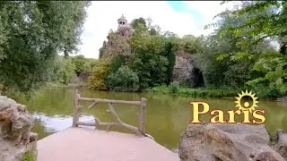 [4K] Paris France - Walking Tour in Paris - Parc des Buttes Chaumont - 4K Paris