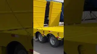 3 Axle 40FT Semi Low Bed Trailer for Sale Price with Folding Ramp