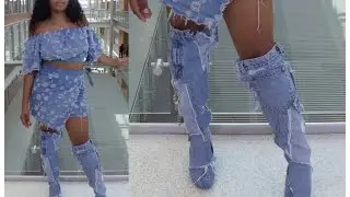 Diy Kim Kardashian Jean Boots
