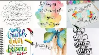 15+quotes drawing ideas/drawing motivational quotes/inspiring bullet journal quotes ideas.
