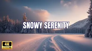 Enchanting Winter Scenes in 4K: Relaxing Music for Stress Relief and Meditation ❄️