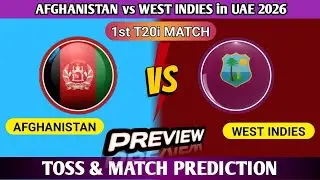 AFG vs WI 1st T20I 2026 🔥 Toss Prediction Today | Match Prediction Today | Afghanistan v West Indies