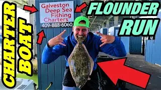 FLOUNDER Fishing GALVESTON Texas | Flounder Fishing From A Boat | Galveston Deep Sea Fishing Charter