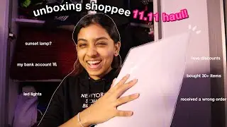 unboxing shoppee haul 11.11 sale