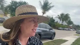 House hunting in West Palm Beach with investors. Jalousie windows.