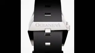 Oceaneva 6000m Deep Marine Explorer VI Grade 5 Titanium Automatic Watch Black Dial