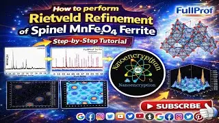 How to do Rietveld Refinement in an easy way of Spinel MnFe2O4 Ferrite using FullProf Suite Program