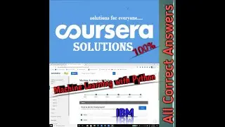 Coursera Answers : Machine Learning with Python (IBM).