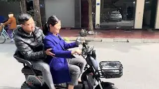Giao xe điện 3 bánh CUTE 08 Tận nhà cho bác khách hải dương